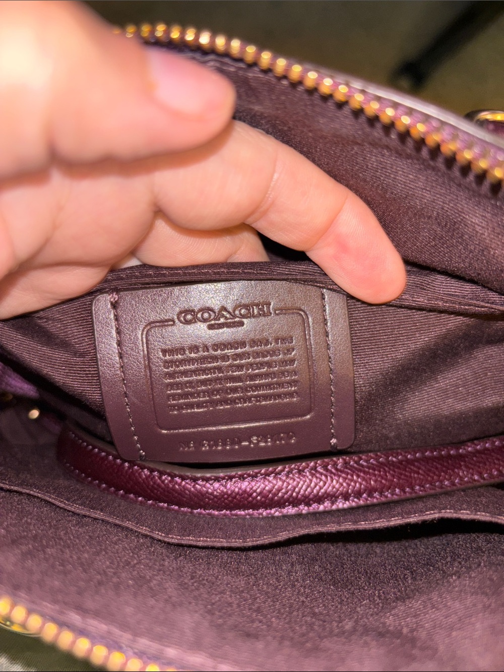 Coach Chocolate Brown Leather Dome Satchel with Gold Hardware - Picture 5 of 5